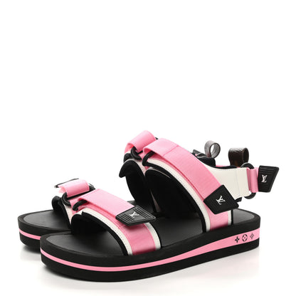 Louis Vuitton Monogram Flat Arcade Sandals 37 Pink 3 of 8