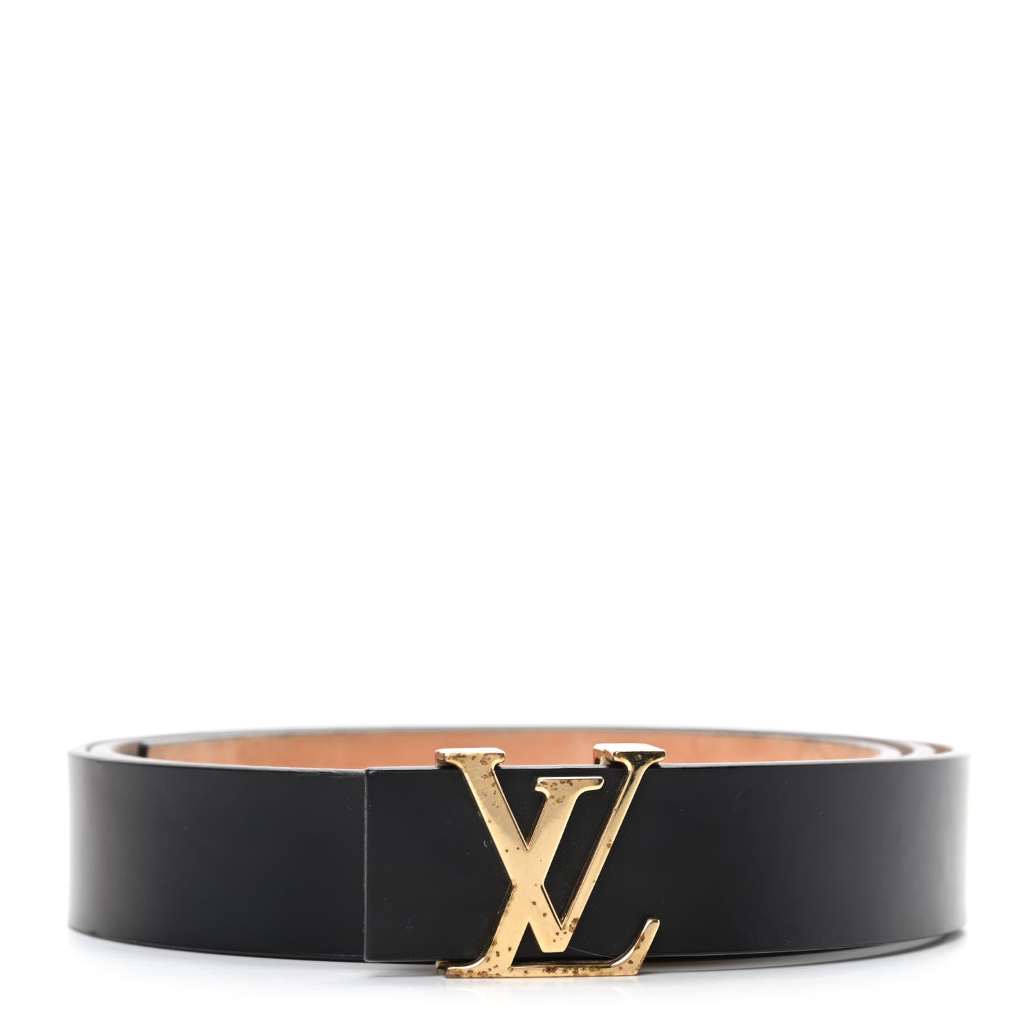 Louis Vuitton Calfskin 25mm LV Initiales Belt 110 44 Black 1 of 7