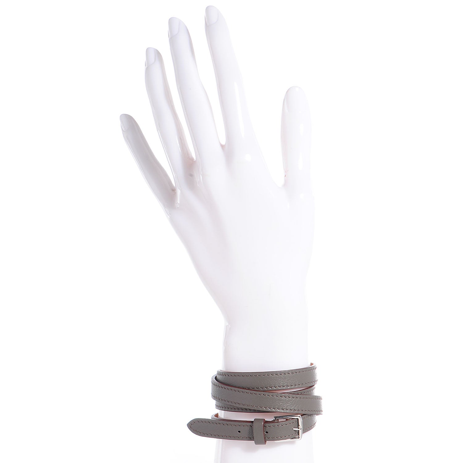 Hermes Swift Mini Etrivière 4 Tours Bracelet XS Etain 2 of 5