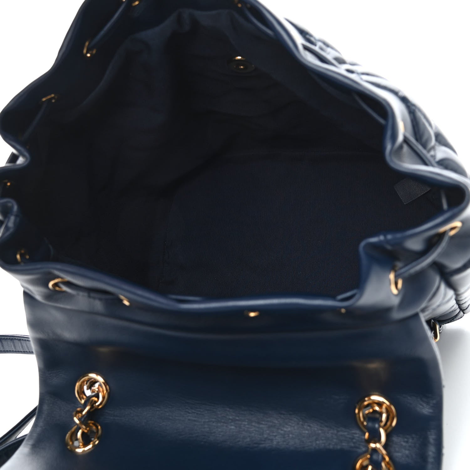Chanel Calfskin Quilted Large Urban Spirit Backpack Navy 5 of 9