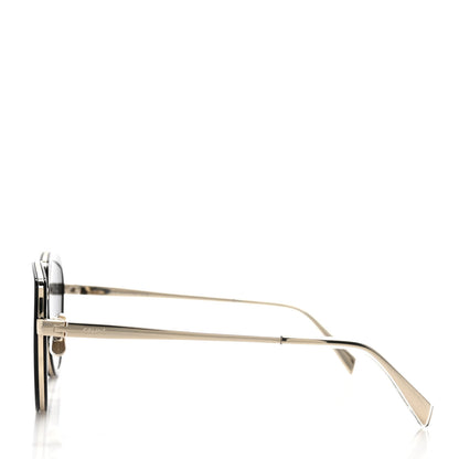 Celine Oversized Square Metal Sunglasses CL40203U Black 3 of 6