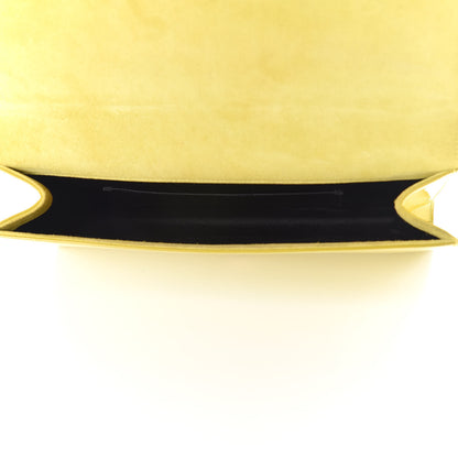 Saint Laurent Patent Calfskin Monogram Large Belle De Jour Clutch Yellow 5 of 17