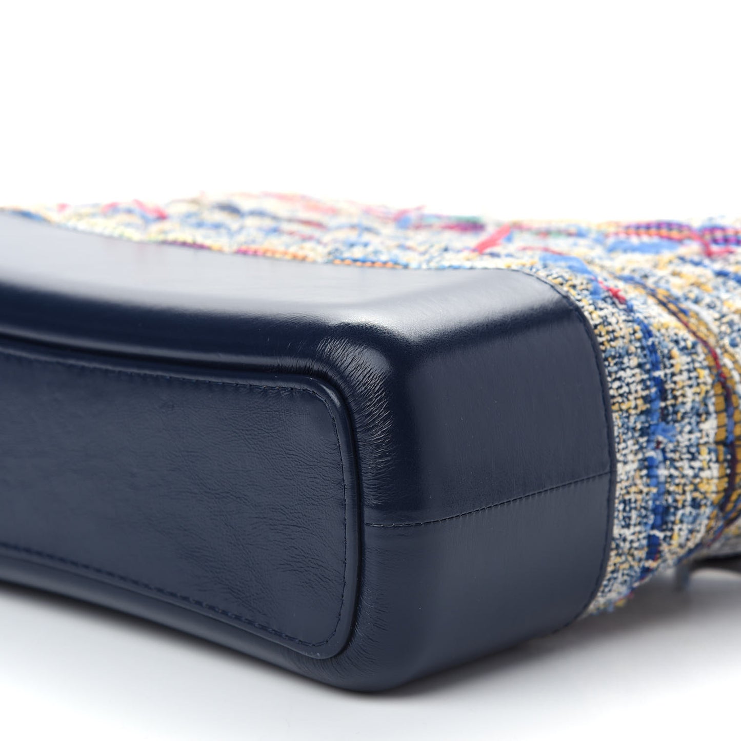 Tweed Calfskin Quilted Medium Gabrielle Hobo Navy