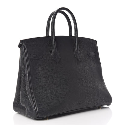 Hermes Togo Birkin 25 Black 3 of 38