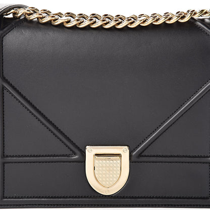 Christian Dior Lambskin Medium Diorama Flap Bag Black 8 of 15