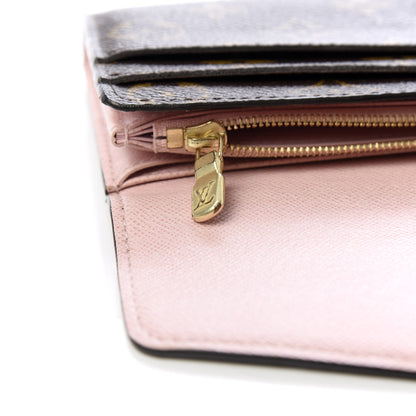 Louis Vuitton Monogram Sarah Wallet NM Rose Ballerine 7 of 8