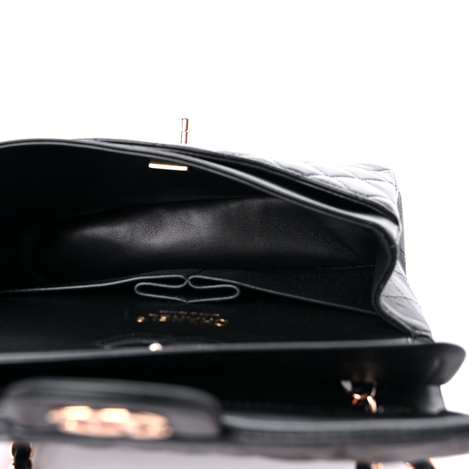 Chanel Lambskin Quilted Small Double Flap Black 4 of 9