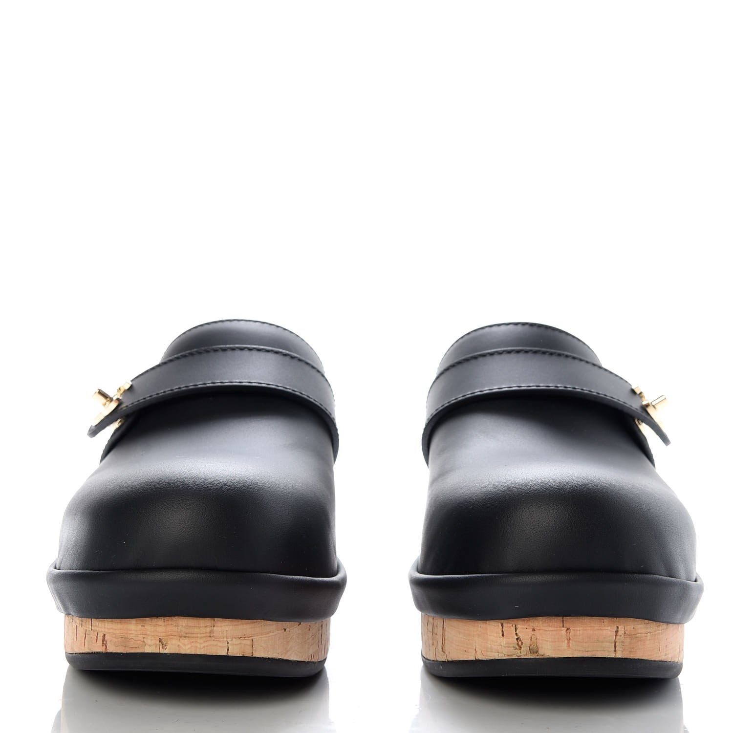 Chanel Calfskin CC Turn Lock Clogs 36 Black 2 of 9