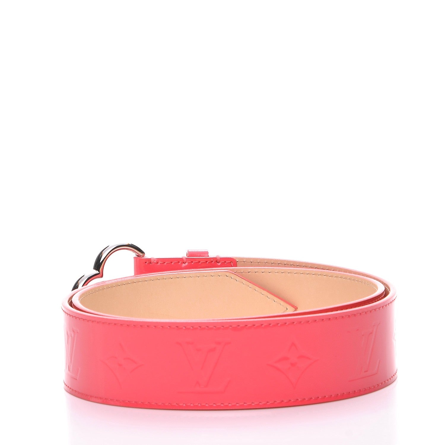 Louis Vuitton Vernis Belt 85 34 Rose Litchi 3 of 8