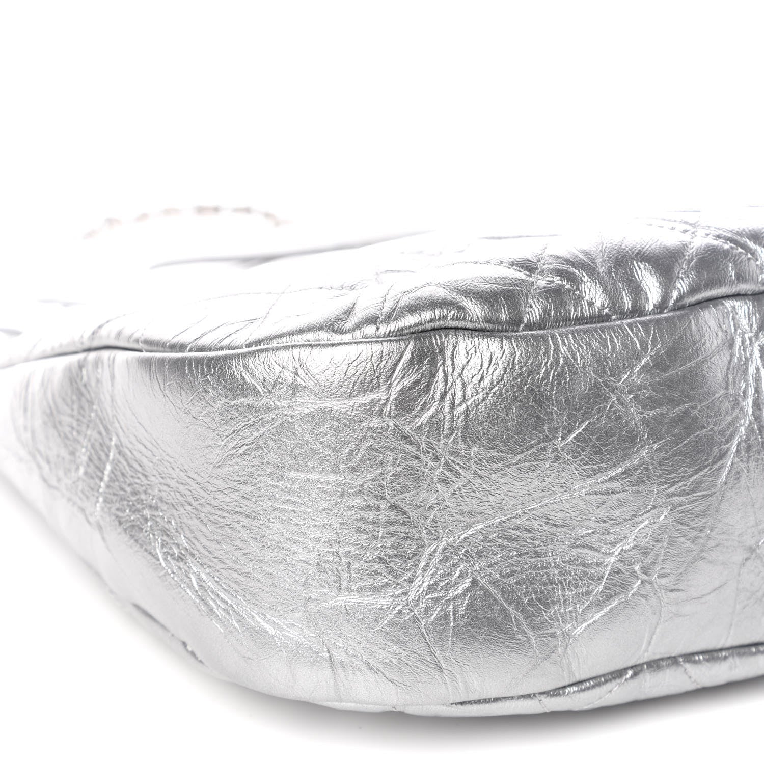 Chanel Metallic Crumpled Calfskin Small 31 Shopping Bag Silver 8 of 9