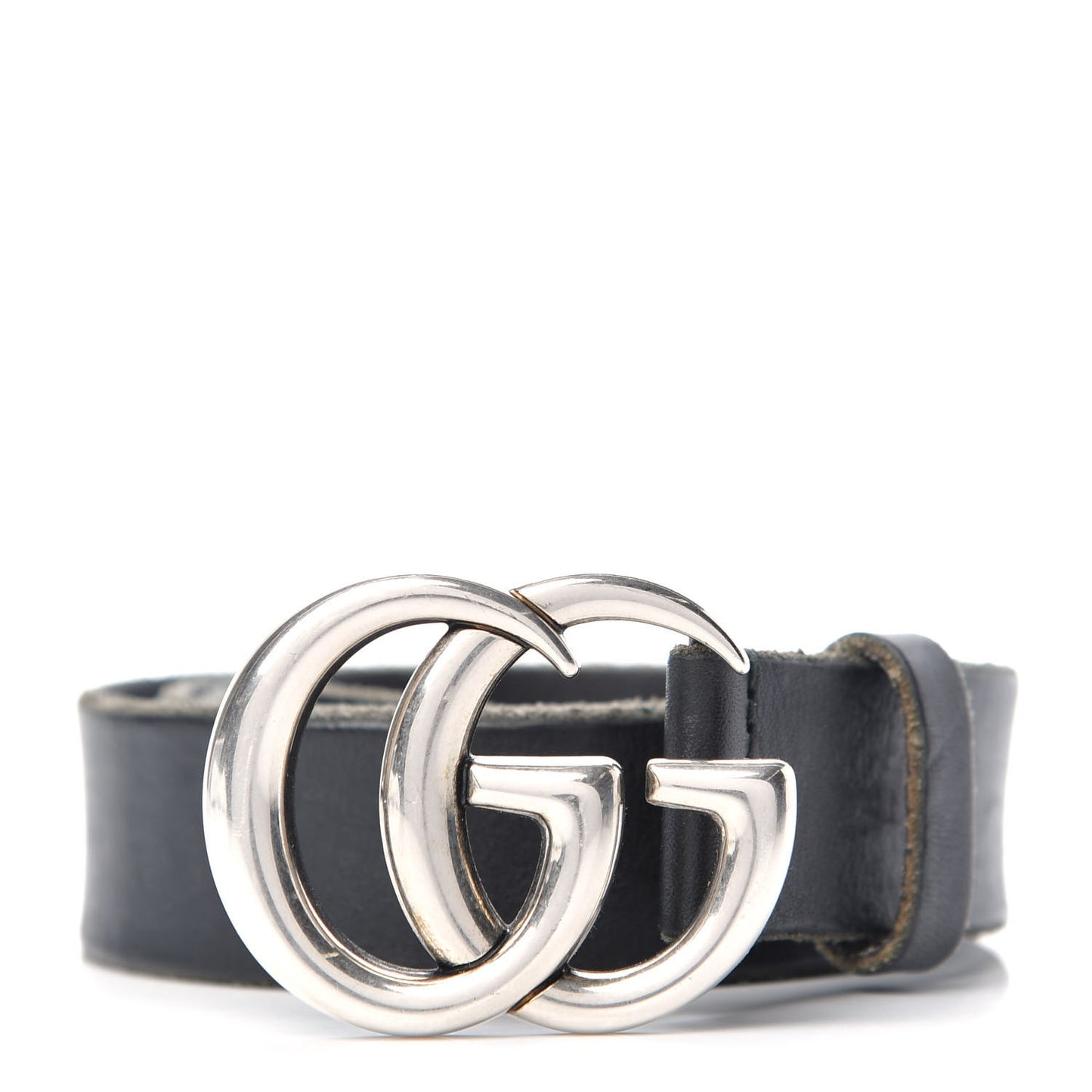 Cuoio Toscano Nickel Double G 30mm Belt 90 36 Black