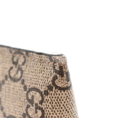 Gucci GG Supreme Monogram Kingsnake Zip Around Wallet Beige 9 of 14