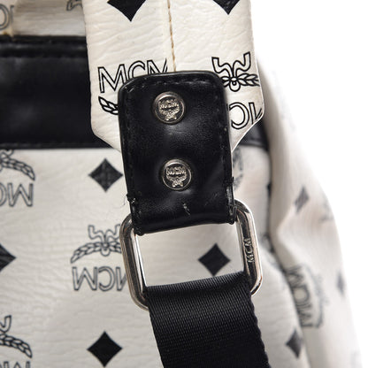 MCM Visetos Studded Medium Stark Backpack White 21 of 21