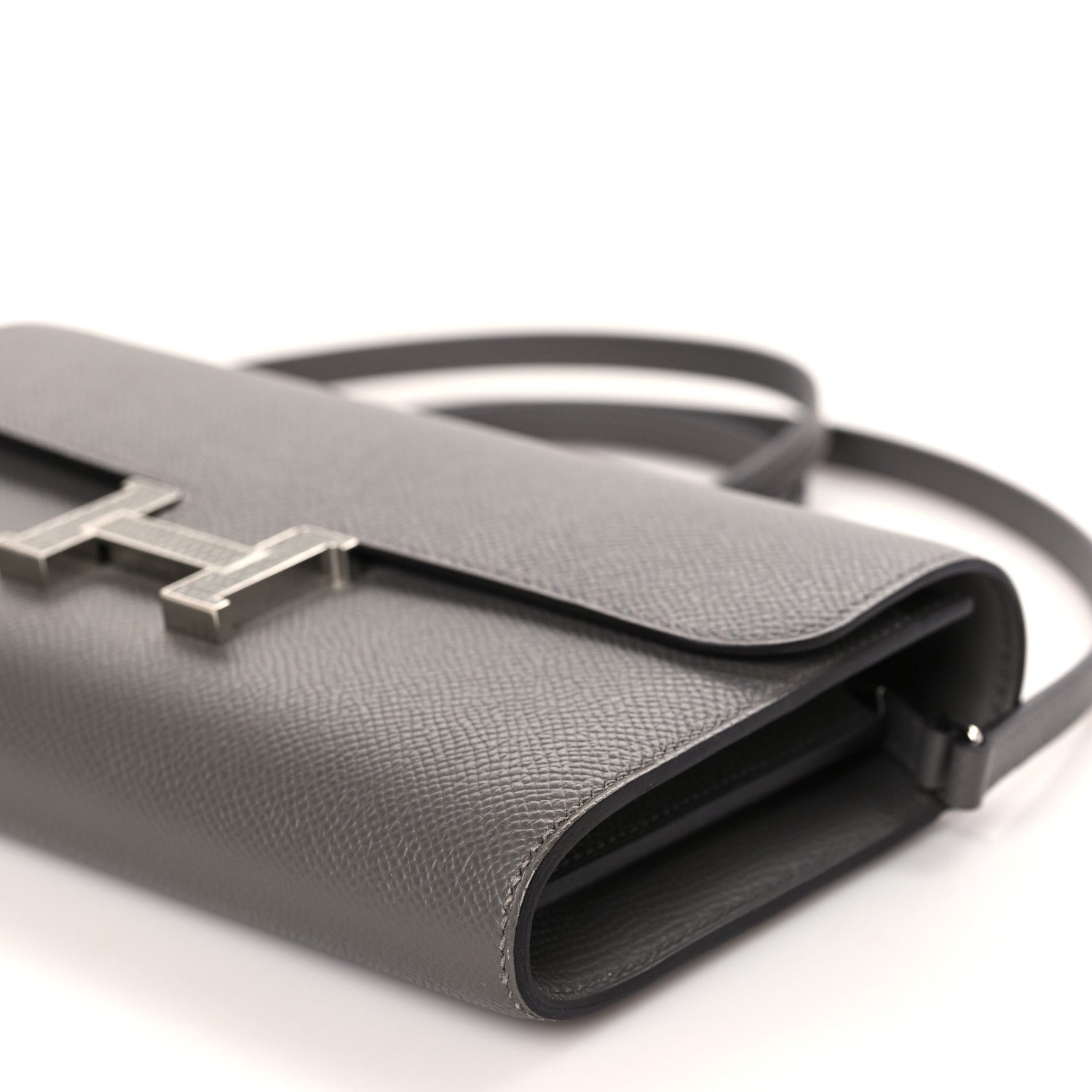 Hermes Epsom Lizard Constance Wallet To Go Gris Meyer Ombre 8 of 9