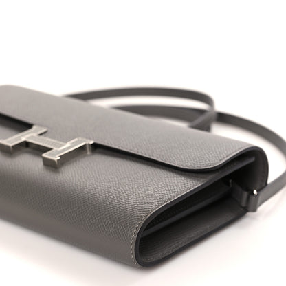 Hermes Epsom Lizard Constance Wallet To Go Gris Meyer Ombre 8 of 9