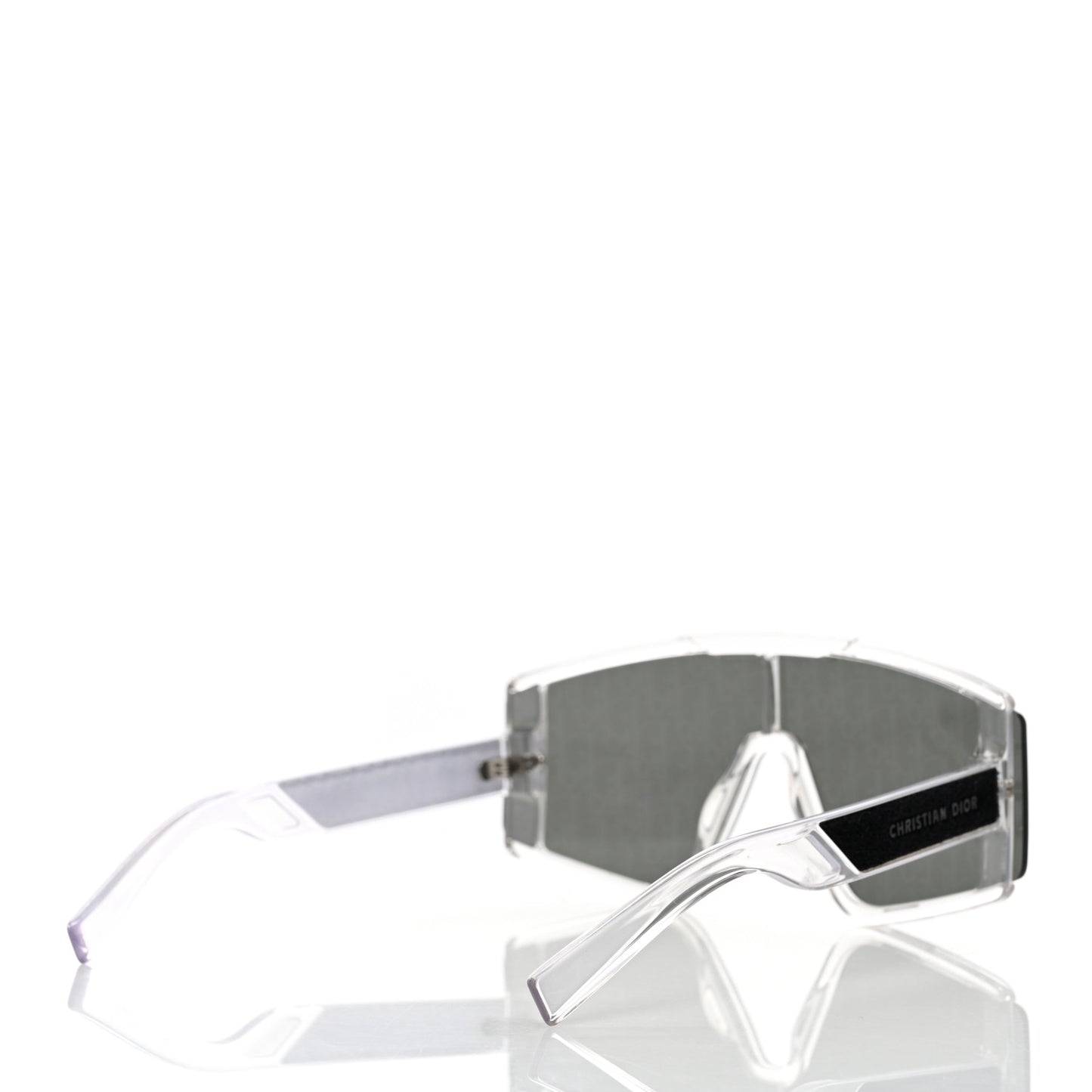 Acetate Oblique Diorxtrem MU Mask Sunglasses Crystal Smoke Mirror
