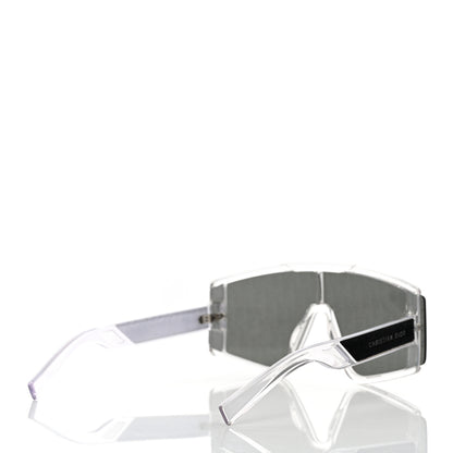 Christian Dior Acetate Oblique Diorxtrem MU Mask Sunglasses Crystal Smoke Mirror 4 of 7