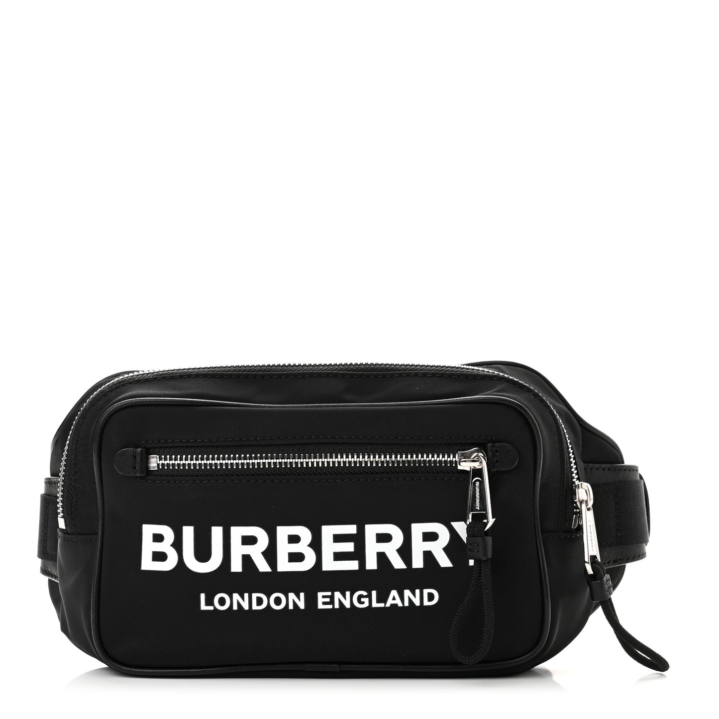 Econyl Logo Print Bum Bag Black