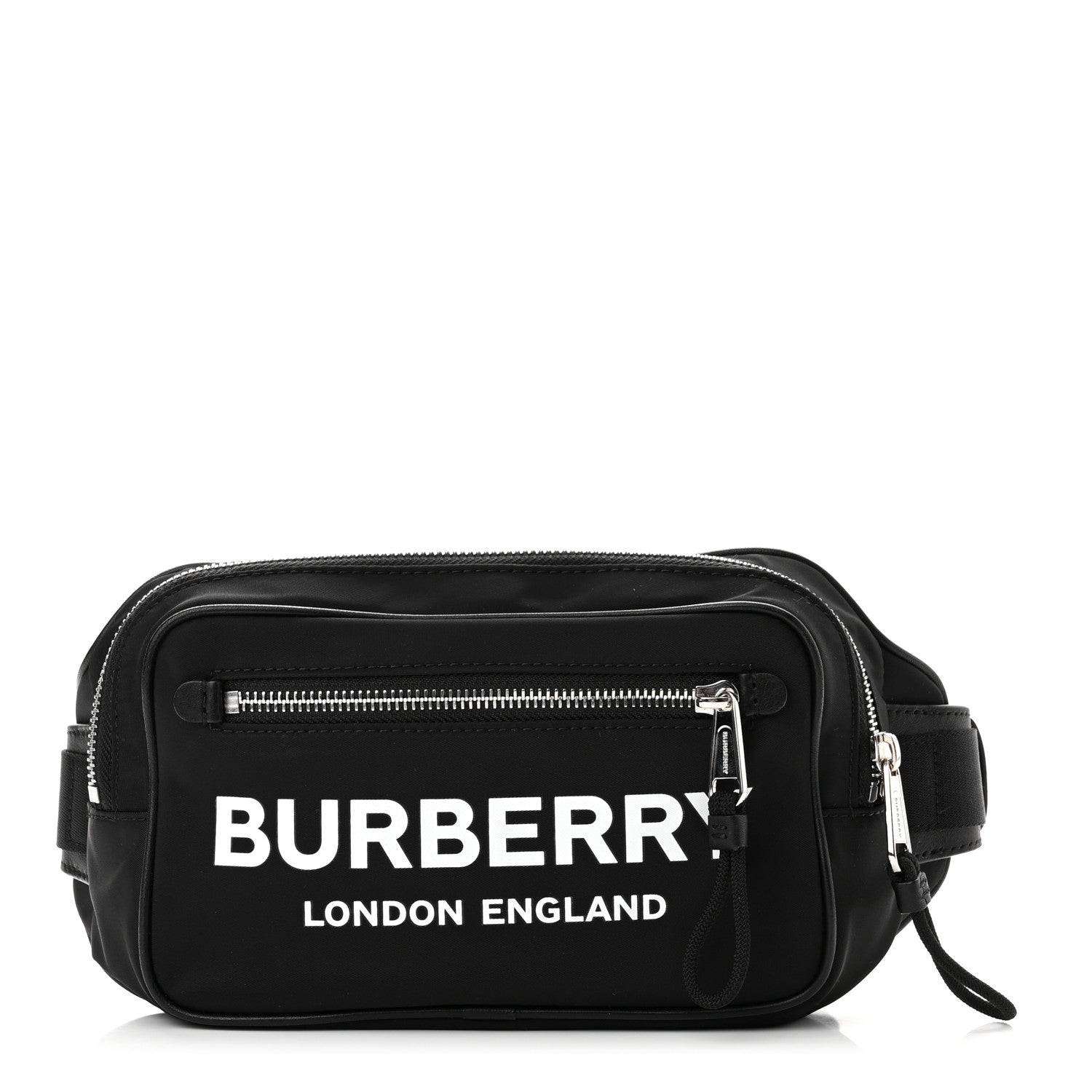 Burberry Econyl Logo Print Bum Bag Black 1 of 9