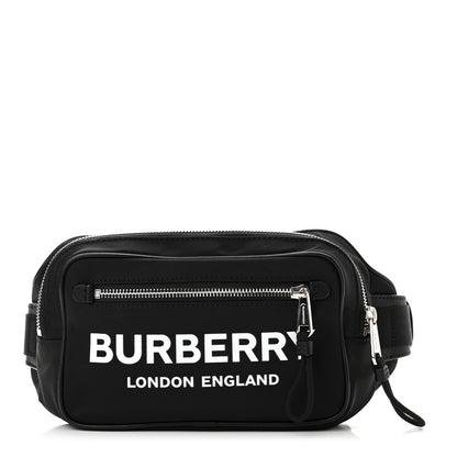 Burberry Econyl Logo Print Bum Bag Black 1 of 9