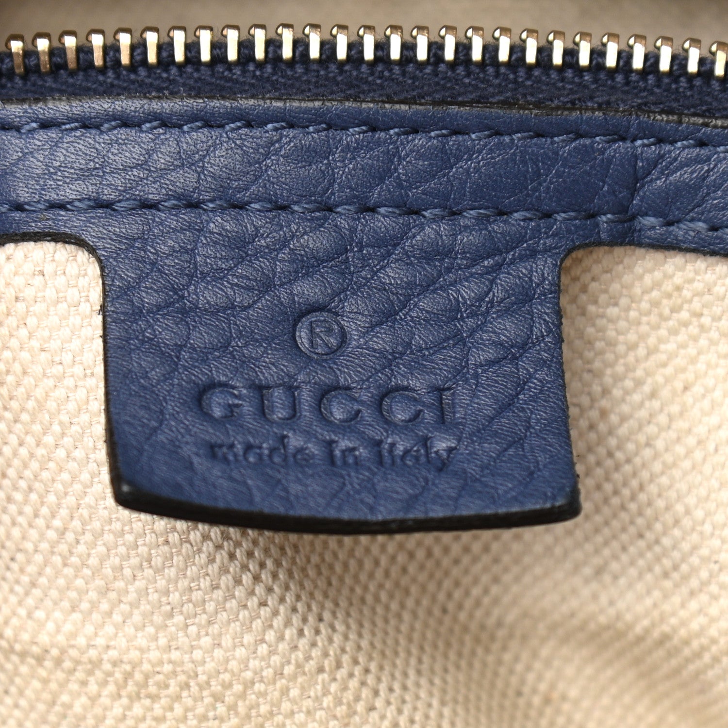 Gucci Monogram Vintage Web Medium Boston Blue 5 of 16