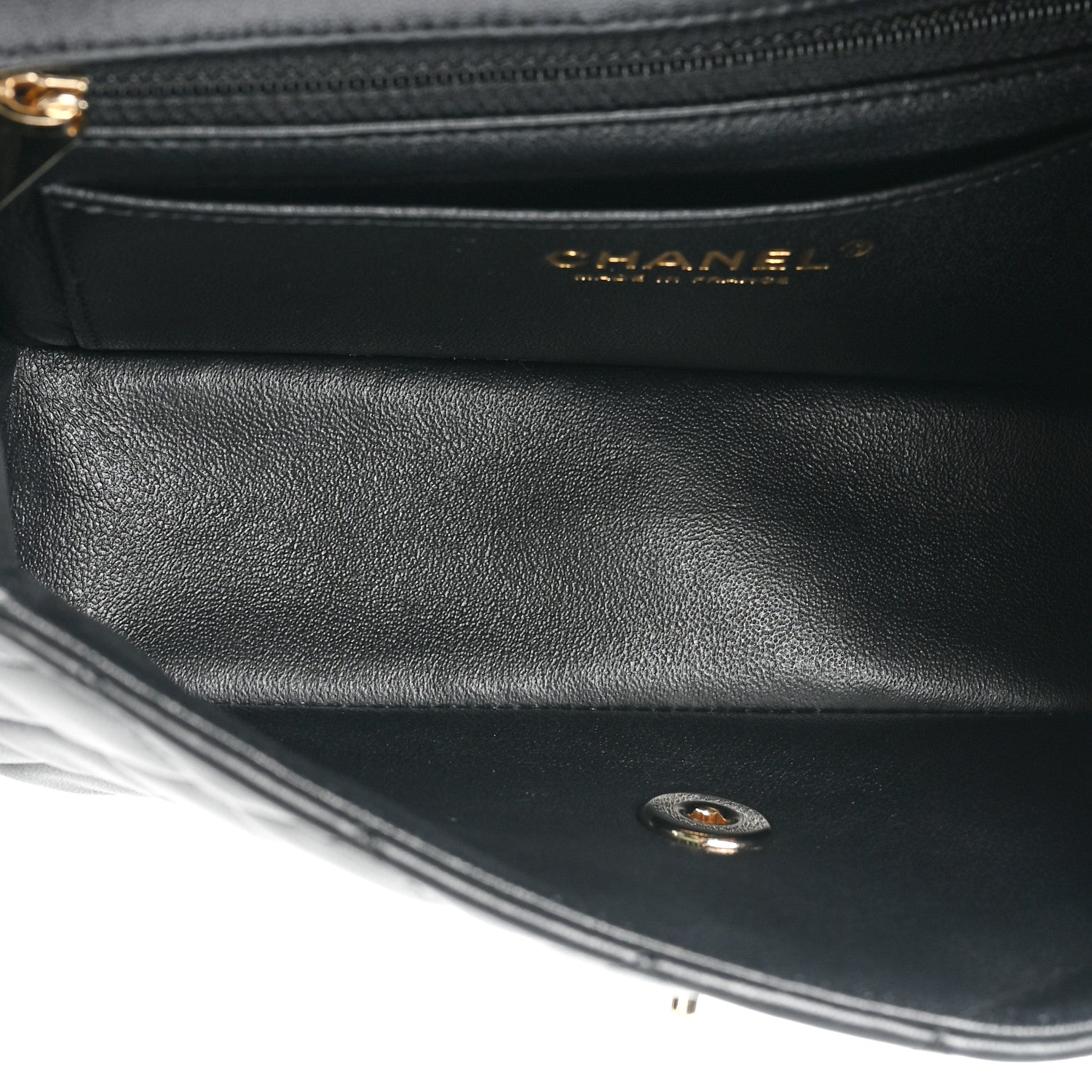 Chanel Lambskin Quilted Mini Rectangular Flap Black 5 of 13