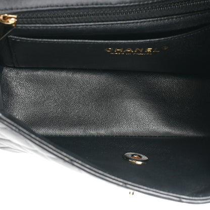 Chanel Lambskin Quilted Mini Rectangular Flap Black 5 of 13