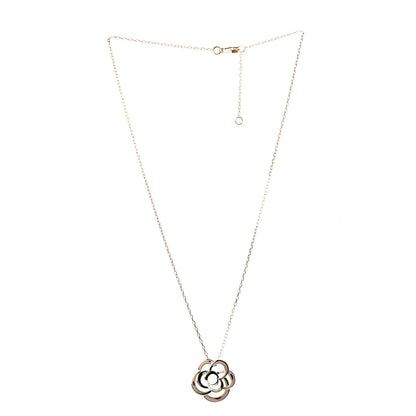 Chanel 18K Yellow Gold Fil de Camelia Pendant Necklace 3 of 7