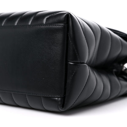 Saint Laurent Calfskin Y Quilted Monogram Medium Loulou Chain Satchel Black 9 of 9