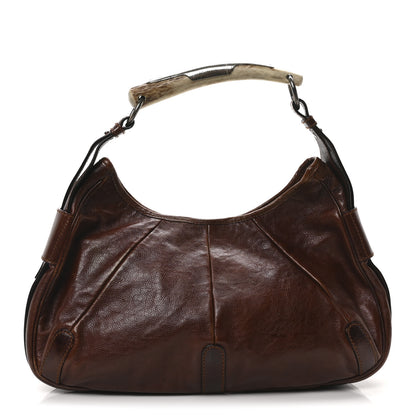 Saint Laurent Buffalo Horn Mombasa Hobo Brown 1 of 9