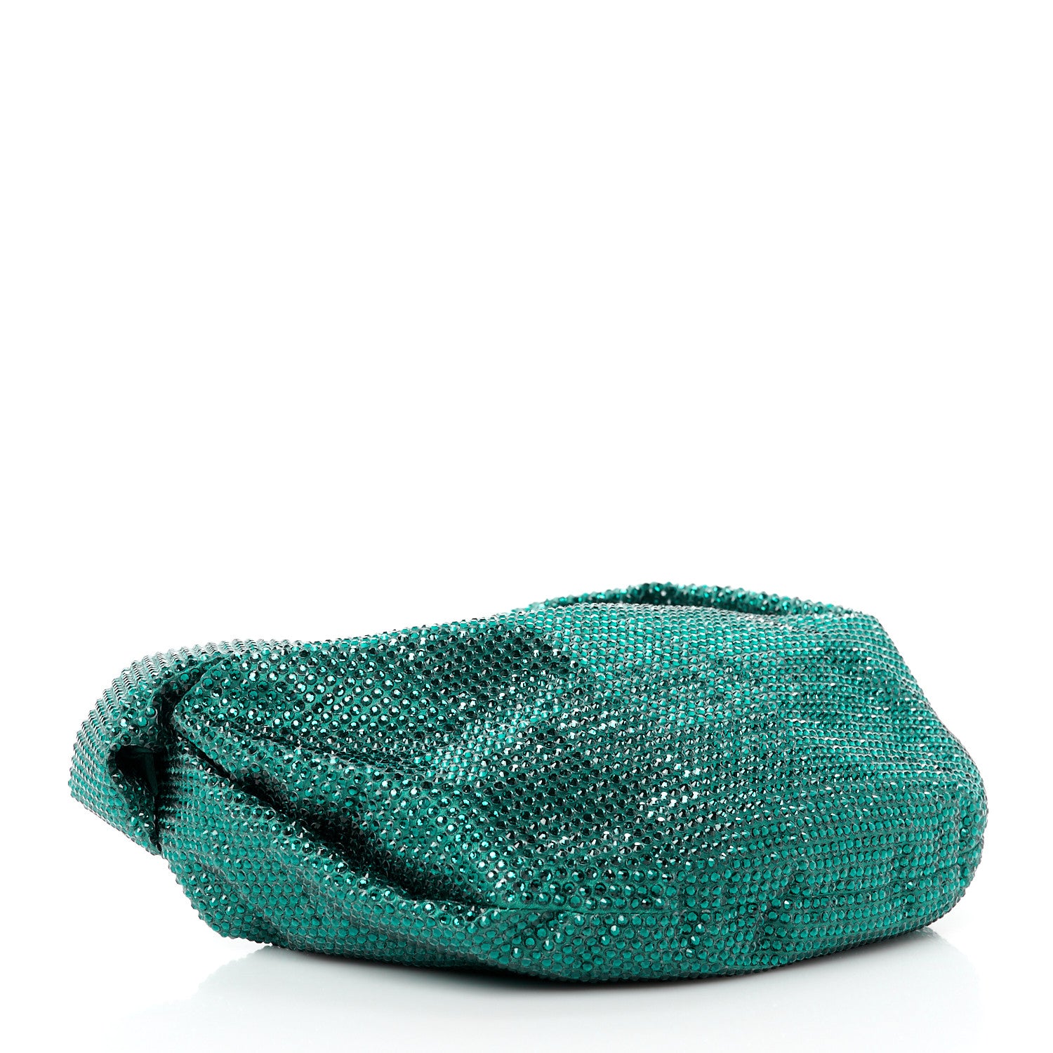 Bottega Veneta Crystal Embellished Satin Mini Hotfix Jodie Emerald 4 of 11