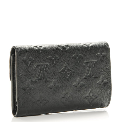 Louis Vuitton Empreinte Compact Curieuse Wallet Black 3 of 6