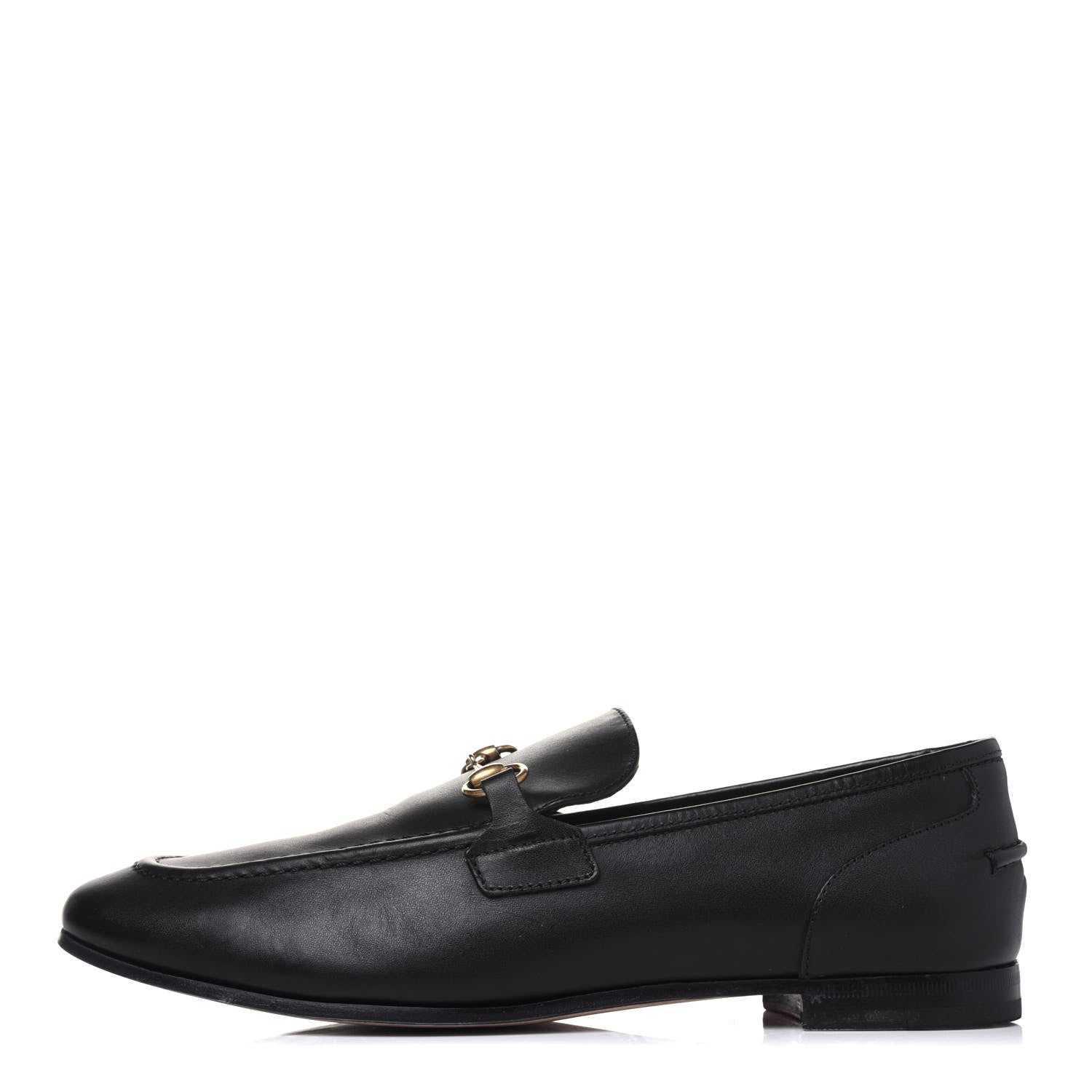 Gucci Calfskin Womens Jordaan Loafers 40.5 Black 1 of 9