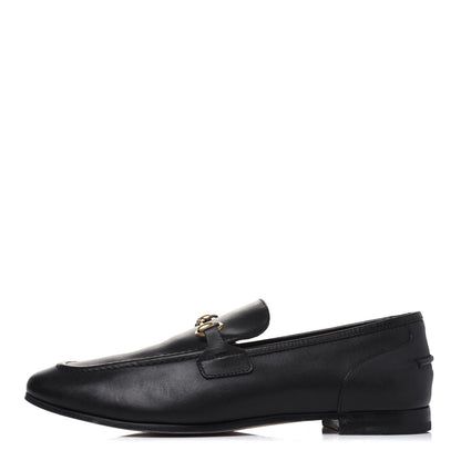 Gucci Calfskin Womens Jordaan Loafers 40.5 Black 1 of 9