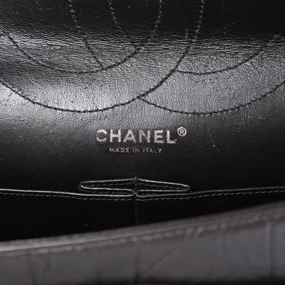 Chanel Metallic Aged Calfskin Quilted 2.55 Reissue 227 Flap Silver 7 of 10