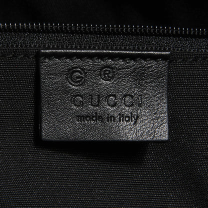 Gucci Guccissima Large GG Charm Convertible Dome Satchel Black 6 of 7