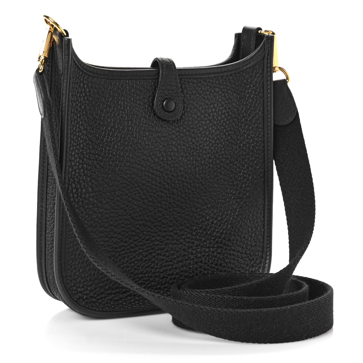 Hermes Taurillon Clemence Evelyne TPM Black 3 of 9