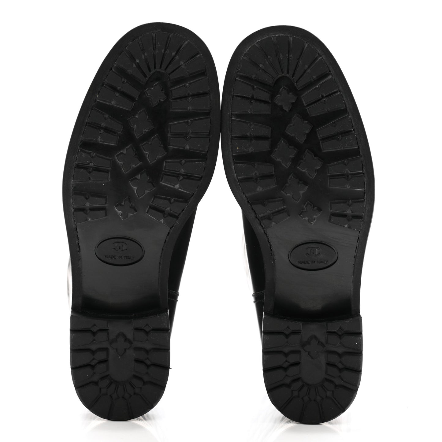 Calfskin Quilted CC Boots 40 Black