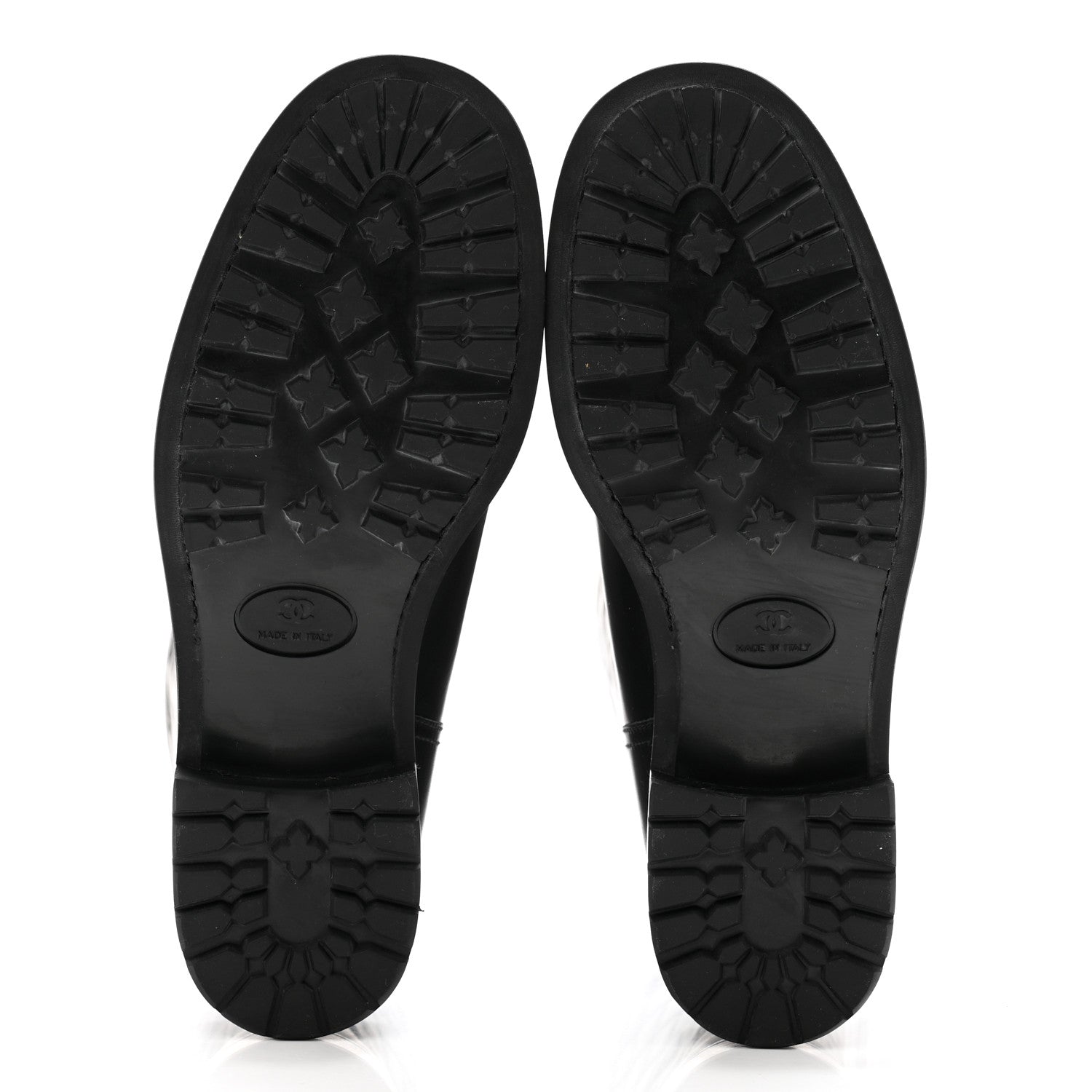 Chanel Calfskin Quilted CC Boots 40 Black 5 of 10