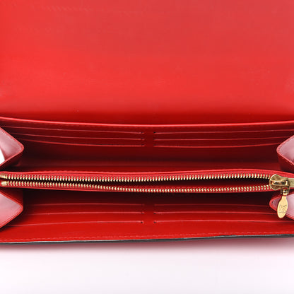 Louis Vuitton Vernis Sarah Wallet NM Cherry 5 of 8