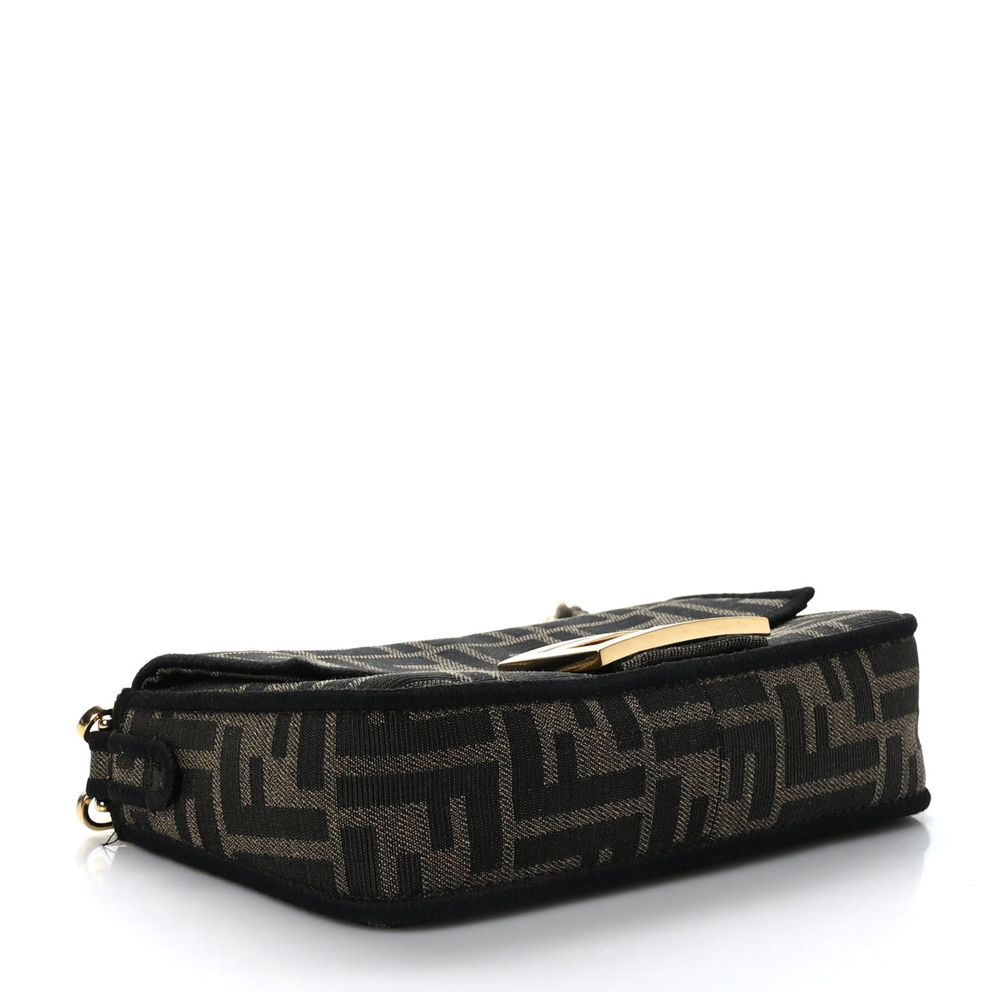 Fabric Jacquard FF 1974 Mini Baguette Tobacco Moro Black