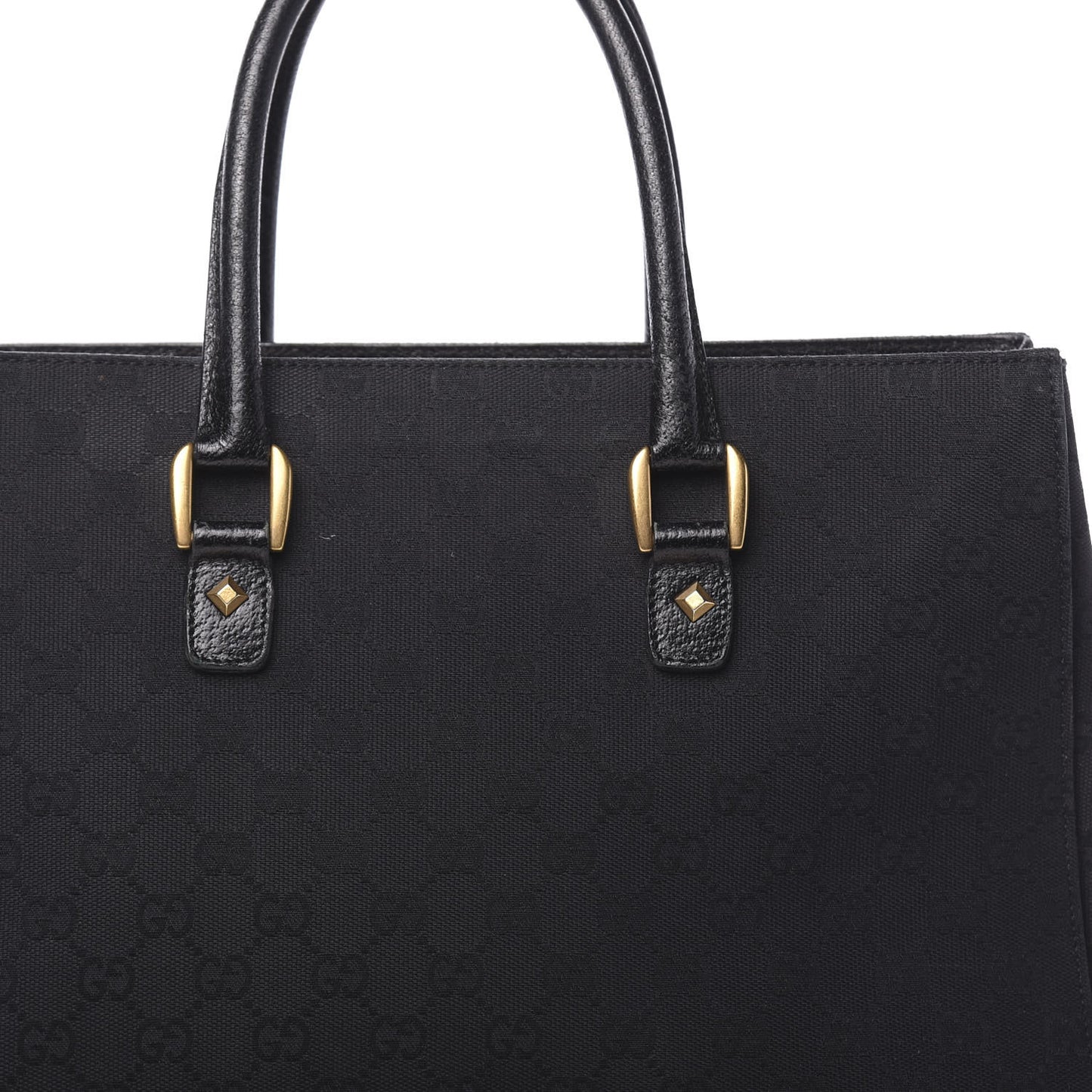 Monogram Medium Tote Black