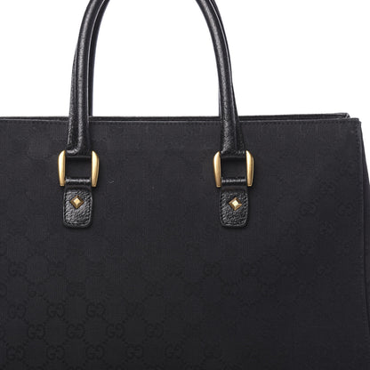 Gucci Monogram Medium Tote Black 8 of 14