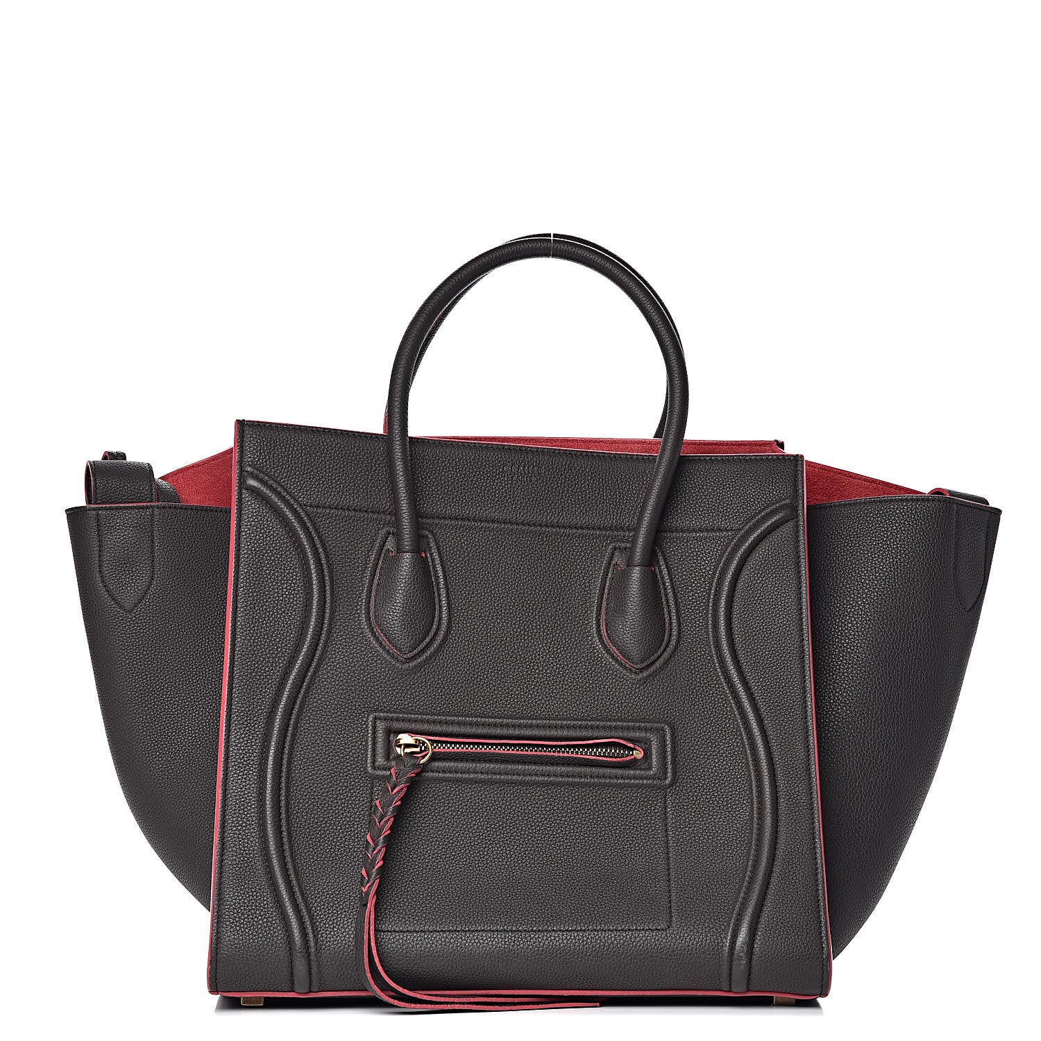 Celine Baby Grained Calfskin Medium Phantom Luggage Dark Taupe 1 of 10