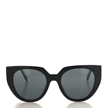 Prada Acetate Square Sunglasses SPR 14W Black White 2 of 7