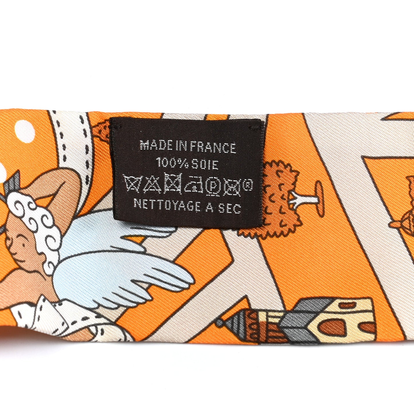Silk Les Nouveaux Amoureux de Paris Twilly Orange Ciel Beige