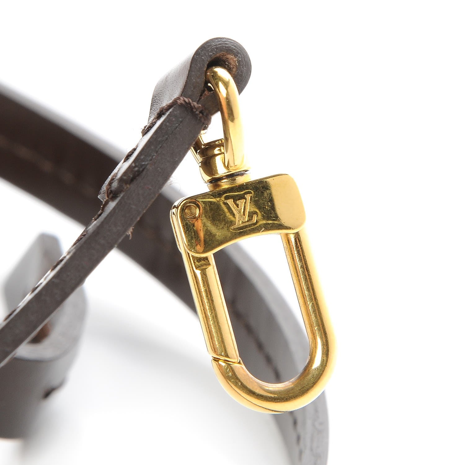 Louis Vuitton Calfskin 12mm Favorite Long Strap Brown 4 of 4