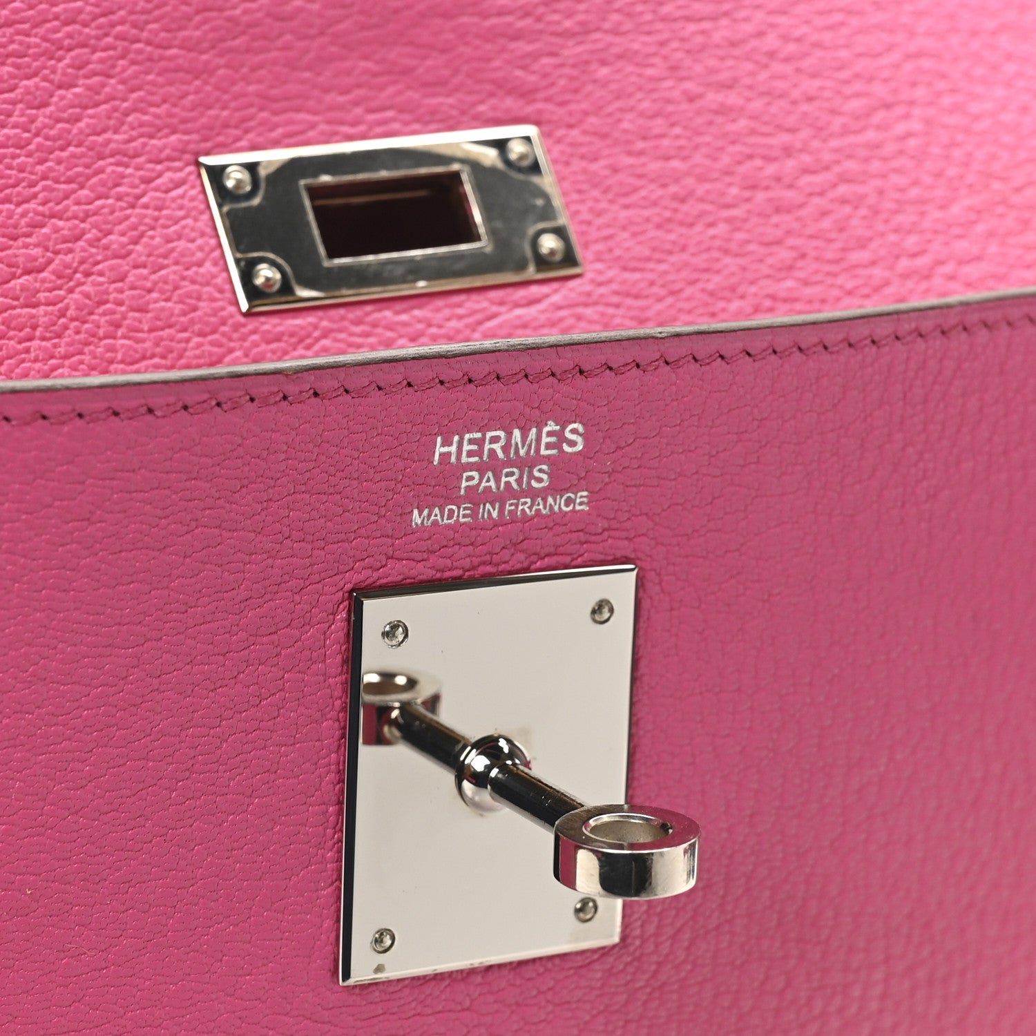 Hermes Chevre Mysore Kelly Sellier 28 Fuchsia 6 of 11