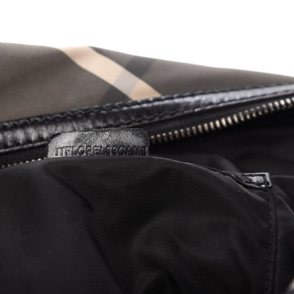 Burberry Nylon Beat Check Studded Medium Edenham Satchel Black 10 of 11