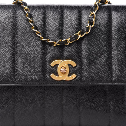 Chanel Caviar Vertical Quilt Small Single Flap Black 10 of 10
